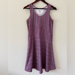 Host Pick Prana Dress Small Tank Skater Style V-Neck Sleeveless Waist Detail